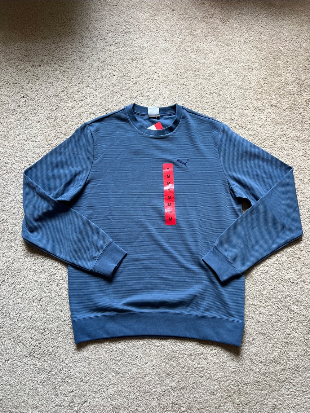 Puma Men's Slate Blue Crewneck Sweatshirt size M